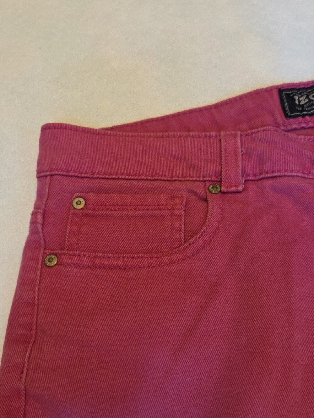 IZOD Loop Hot Pink Women's Bermuda Shorts - Mid Rise Casual - Picture 7 of 7